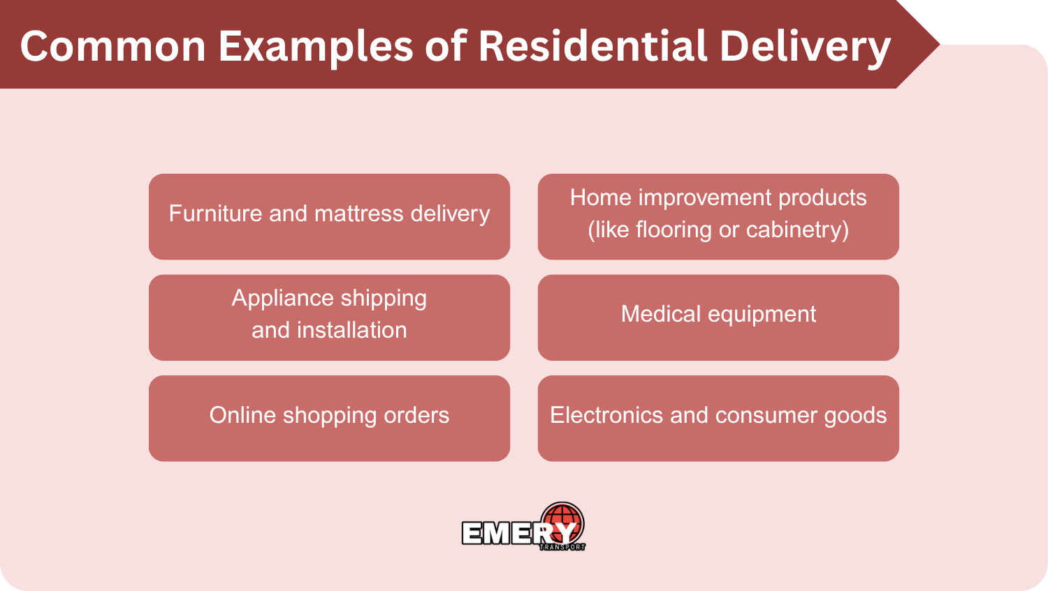 Common Examples of Residential Delivery
